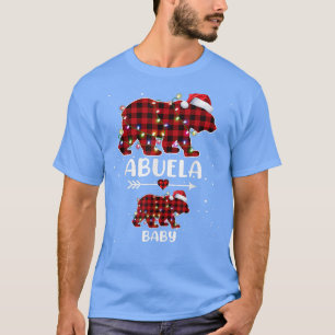 Xmas Kariert Bear Abuela Baby Polar Schwangerschaf T-Shirt
