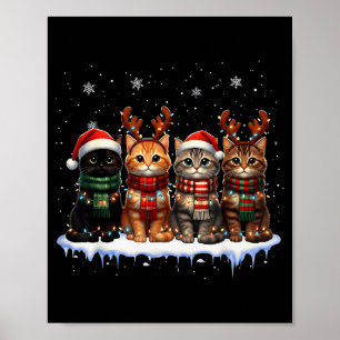 Xmas Katze Meowy Weihnachten Süß Für Männer Frau K Poster