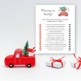 Xmas Kindermädchen oder Papa-Baby-Duschgame