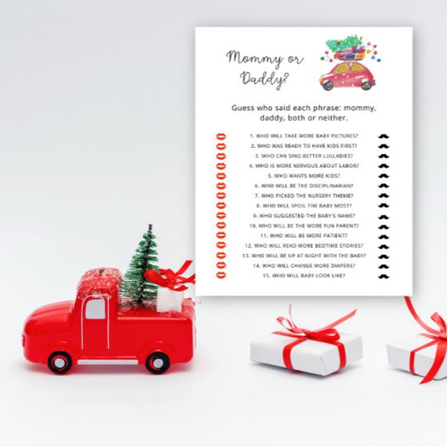 Xmas Kindermädchen oder Papa-Baby-Duschgame (Von Creator hochgeladen)