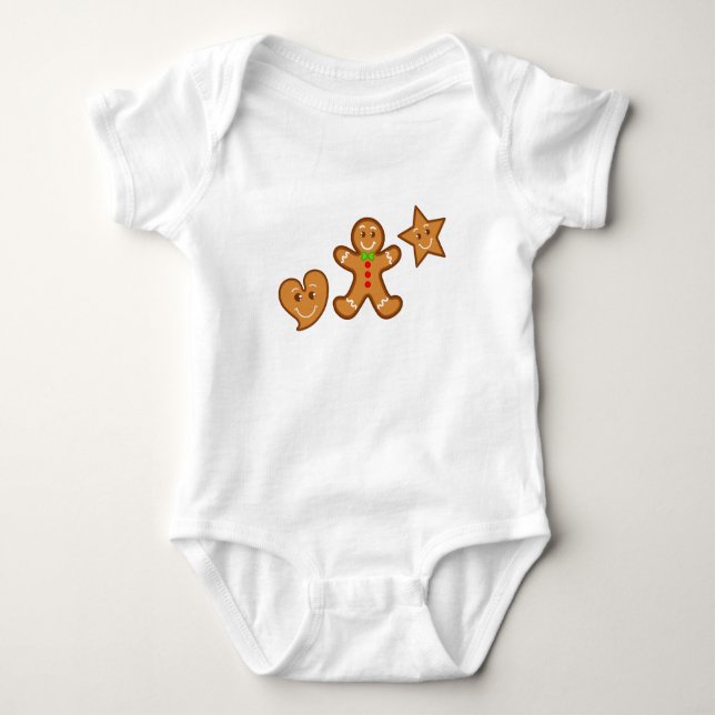 XmaS Lebkuchen Baby Strampler (Vorderseite)