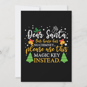 Xmas Liebe Santa Magic Key Einladung