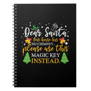 Xmas Liebe Santa Magic Key Notizblock