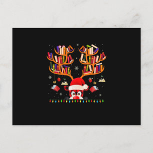 Xmas Light Book Lover Librarian Library Books Rein Postkarte