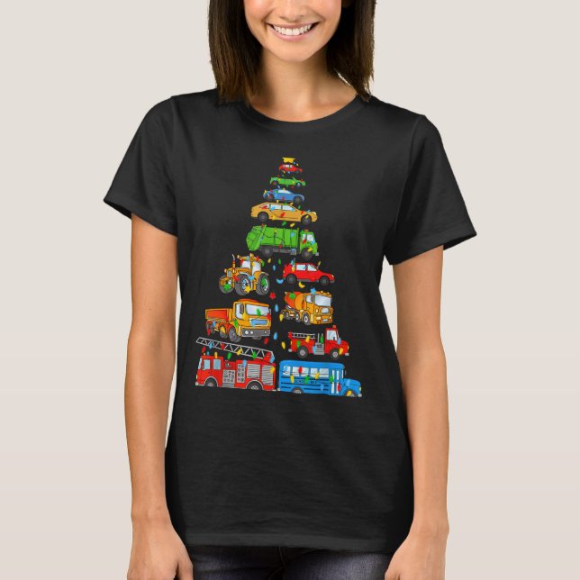 Xmas Light Christmas Tree, Funny Xmas Boys Kids To T-Shirt (Vorderseite)