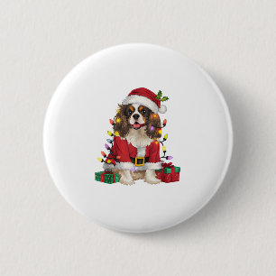 Xmas Lighting Cavalier King Charles Spaniel Dog Ch Button