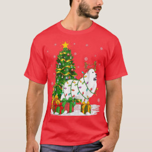 Xmas Lighting Matching Rentier Great Pyrenäen Chr T-Shirt