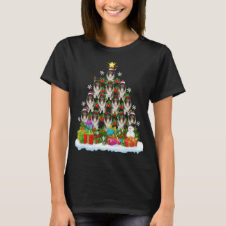 Xmas Lighting Matching Santa Rough Collie Christma T-Shirt