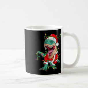 Xmas Lighting Santa Costume Dinosaur T-rex Christm Kaffeetasse