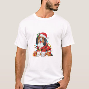 Xmas Lighting Santa Havanese Dog Weihnachten T-Shirt