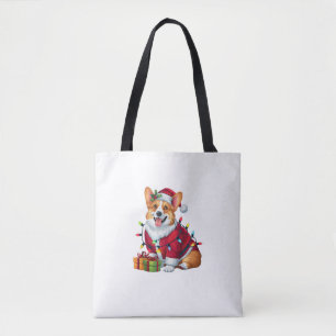 Xmas Lighting Santa Welsh Corgi Dog Weihnachten