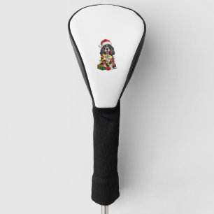 Xmas Lighting Weihnachtsmannmütze Alaskan Malamute Golf Headcover