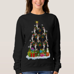 Xmas Lighting Weihnachtsmannmütze Australian Sheph Sweatshirt