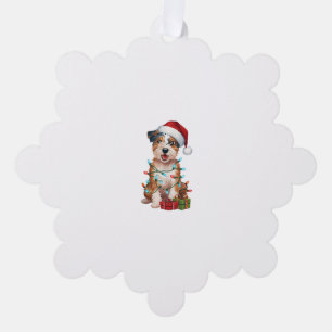Xmas Lighting Weihnachtsmannmütze Australian Terri Ornament Karte