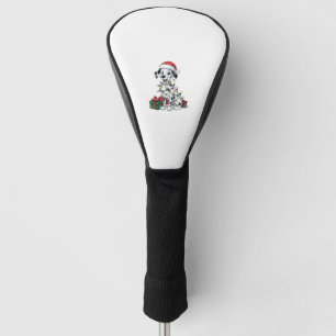 Xmas Lighting Weihnachtsmannmütze Dalmatiner Weihn Golf Headcover