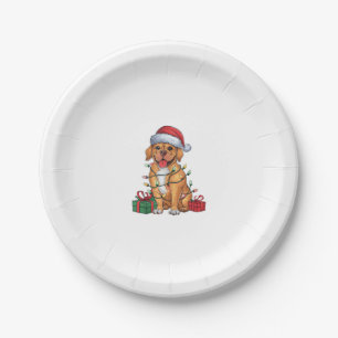 Xmas Lighting Weihnachtsmannmütze Dogue De Bordeau Pappteller