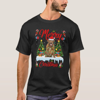 Xmas Lighting Weihnachtsmannmütze Dogue De Bordeau T-Shirt
