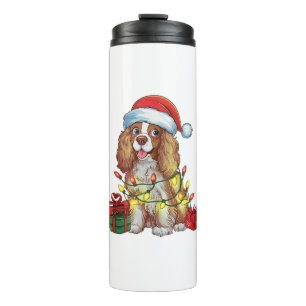 Xmas Lighting Weihnachtsmannmütze Englisch Coonhou Thermosbecher