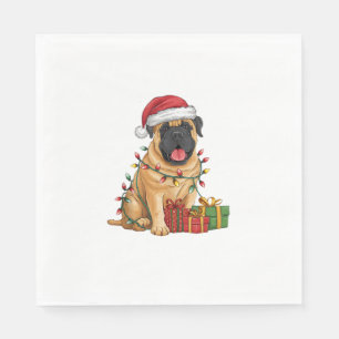 Xmas Lighting Weihnachtsmannmütze Französisch Mast Serviette