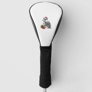 Xmas Lighting Weihnachtsmannmütze Greyhound Hund W Golf Headcover