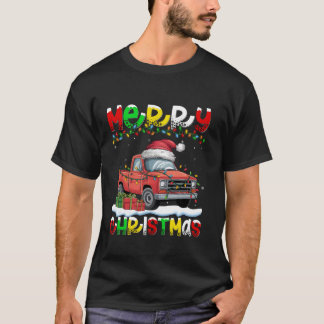 Xmas Lighting Weihnachtsmannmütze Lieferwagen Truc T-Shirt