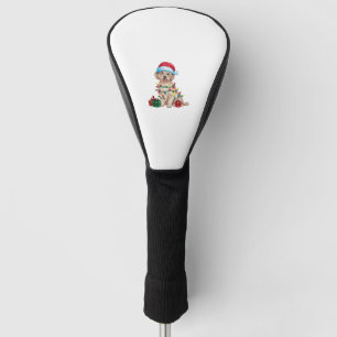 Xmas Lighting Weihnachtsmannmütze Malteser Hund We Golf Headcover