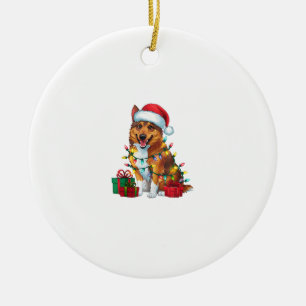 Xmas Lighting Weihnachtsmannmütze Norwegisch Elkho Keramik Ornament