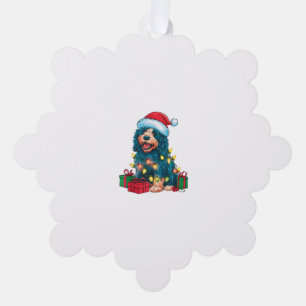 Xmas Lighting Weihnachtsmannmütze Portugiesischer Ornament Karte