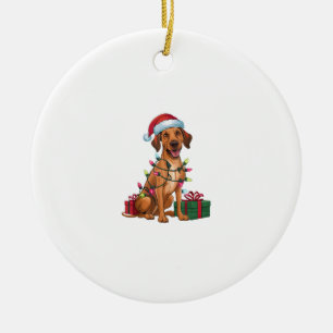 Xmas Lighting Weihnachtsmannmütze Thai Ridgeback D Keramik Ornament