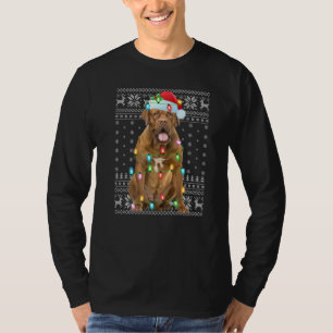 Xmas Lighting Weihnachtsmannmütze Ugly Dogue De Bo T-Shirt