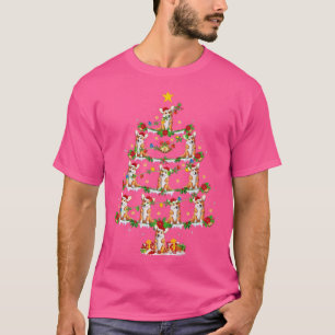 Xmas Lights Cardigan Welsh Corgi Dog Christmas Tre T-Shirt