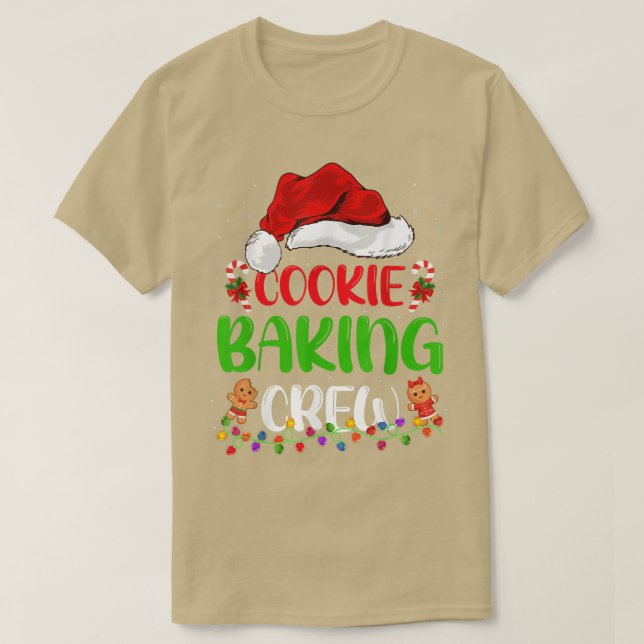 Xmas Lights Lebkuchengebäck Backgebäck Crew Christ T-Shirt (Design vorne)