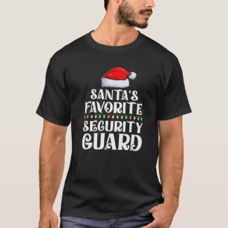 Xmas Lights Santa's Lieblings-Security-Guard Chris T-Shirt