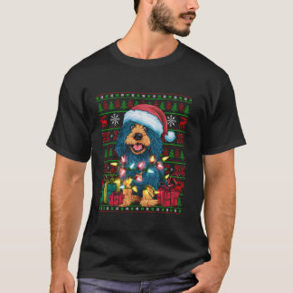 Xmas Lights Ugly Weihnachtsmannmütze Spanish Water T-Shirt