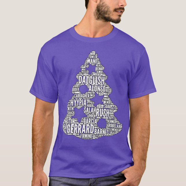 XMAS Liverpool Weihnachtsbaum T-Shirt (Vorderseite)
