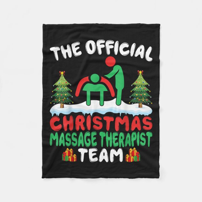 Xmas Mage Therast Team - Mage Therapy Christmas  Fleecedecke (Vorderseite)