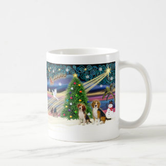 Xmas Magic Beagle Pair Kaffeetasse