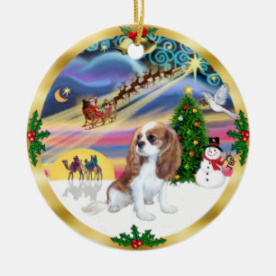 Xmas Magic - Blenheim Cavalier Keramik Ornament