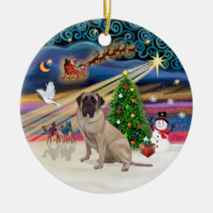 Xmas Magic - Bull Mastiff 1 Keramik Ornament