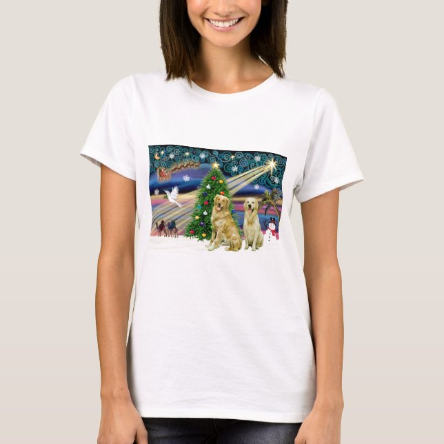 Xmas Magic-Golden-Pair T-Shirt (Vorderseite)