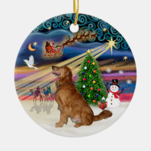 Xmas Magic - Golden Retriever (B-Prof.) Keramikornament