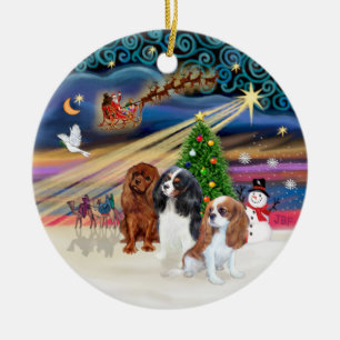 Xmas Magic - Kavaliere (drei) Keramik Ornament