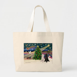 XMAS MAGIC-Pudel ST-Paar2 Jumbo Stoffbeutel