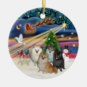 Xmas Magic - Spitze (VIER), Weihnachtsmusik - P... Keramik Ornament