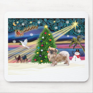 Xmas Magic-Tibetan Spaniel Mousepad