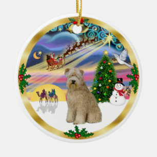 Xmas Magic Wheaten Terrier 8 Keramik Ornament