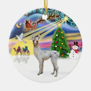 Xmas Magie - Baby Llama Keramikornament