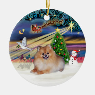 Xmas Magie - Spitz 4 Keramikornament