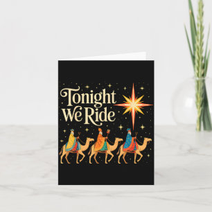 Xmas Männer Frauen Nativität Drei Weise Männer Heu Karte