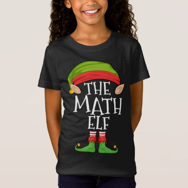 Xmas Math Elf Matching Weihnachtself T-Shirt (Vorderseite)